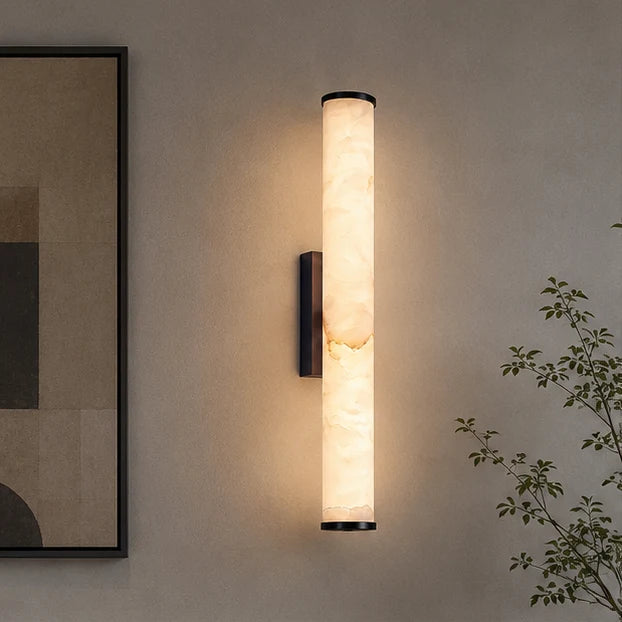 Wall Lamp Spanish Marble Look Warm White LED Hardwired