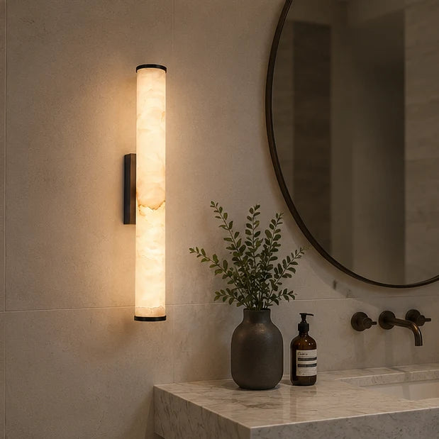 Wall Lamp Spanish Marble Look Warm White LED Hardwired
