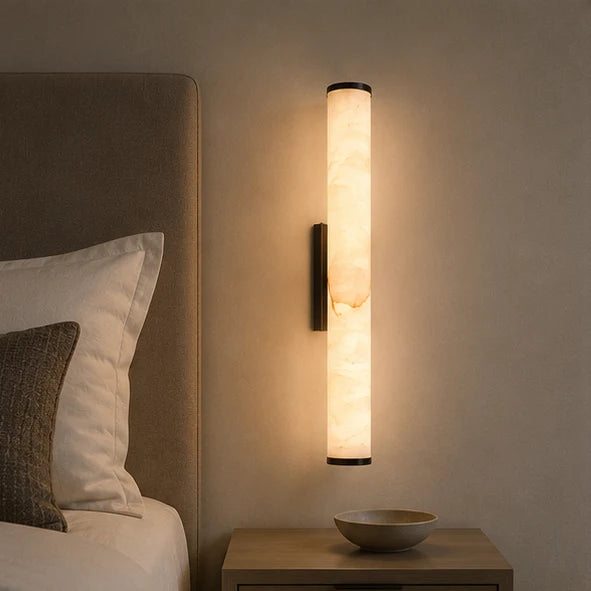 Wall Lamp Spanish Marble Look Warm White LED Hardwired