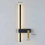 Wall Light Adjustable Swivel Head Integrated LED Three Light Colors