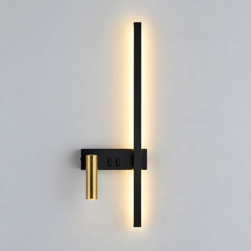 Wall Light Adjustable Swivel Head Integrated LED Three Light Colors