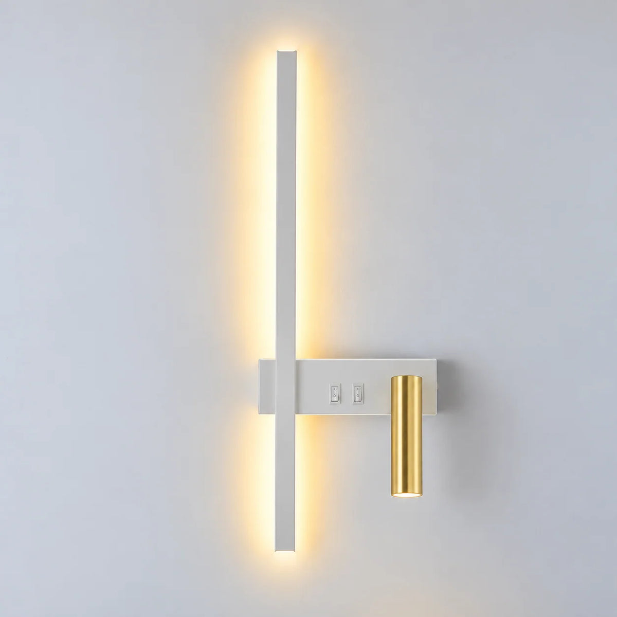 Wall Light Adjustable Swivel Head Integrated LED Three Light Colors