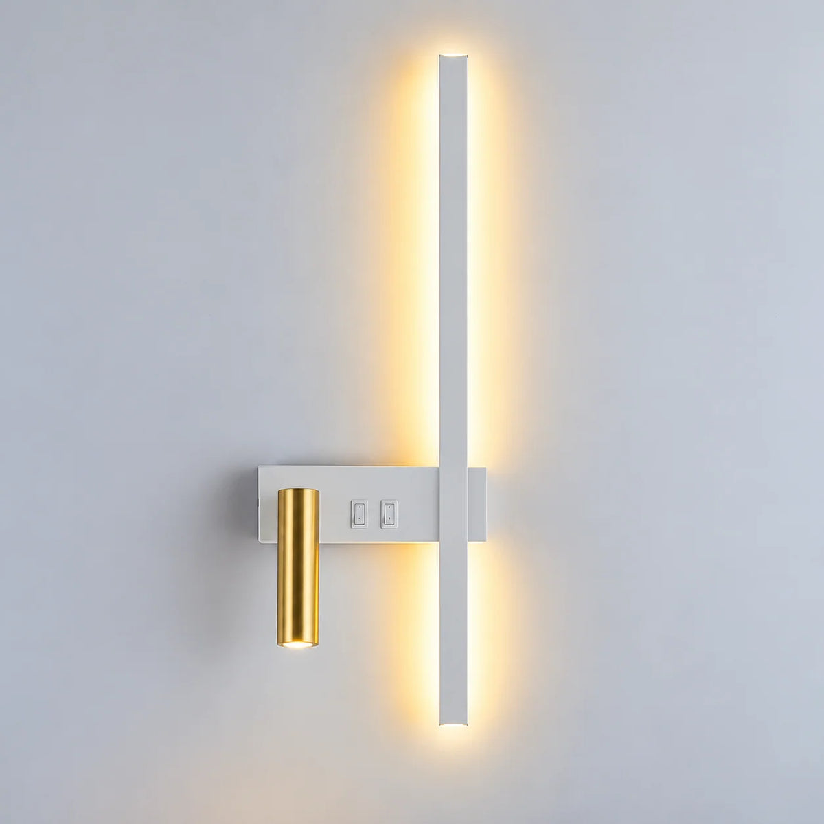 Wall Light Adjustable Swivel Head Integrated LED Three Light Colors