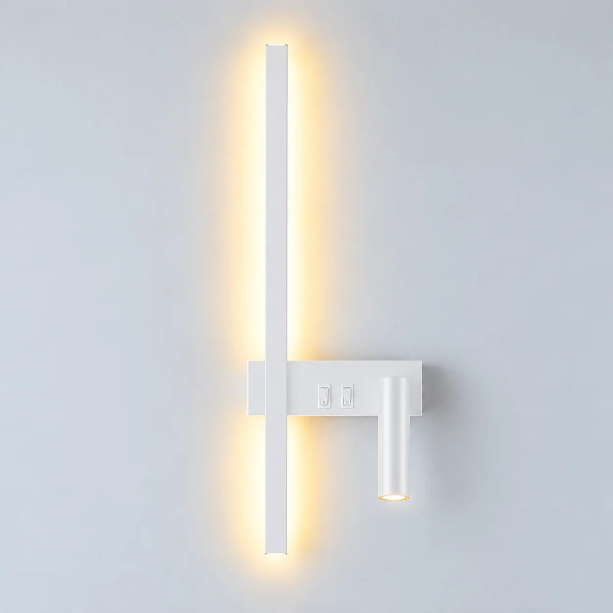 Wall Light Adjustable Swivel Head Integrated LED Three Light Colors