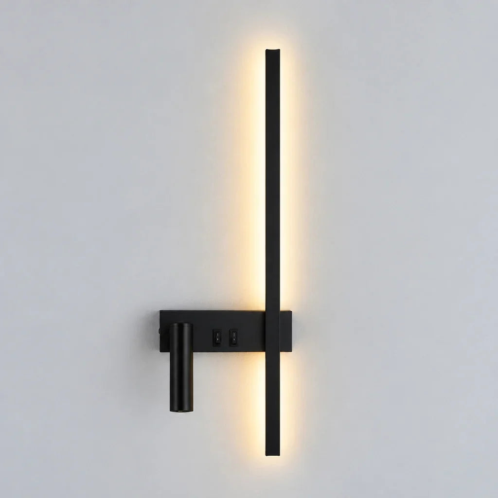Wall Light Adjustable Swivel Head Integrated LED Three Light Colors