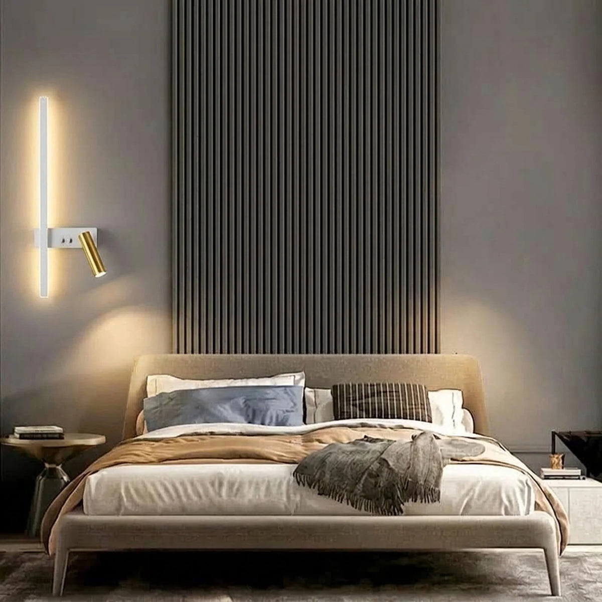 Wall Light Adjustable Swivel Head Integrated LED Three Light Colors