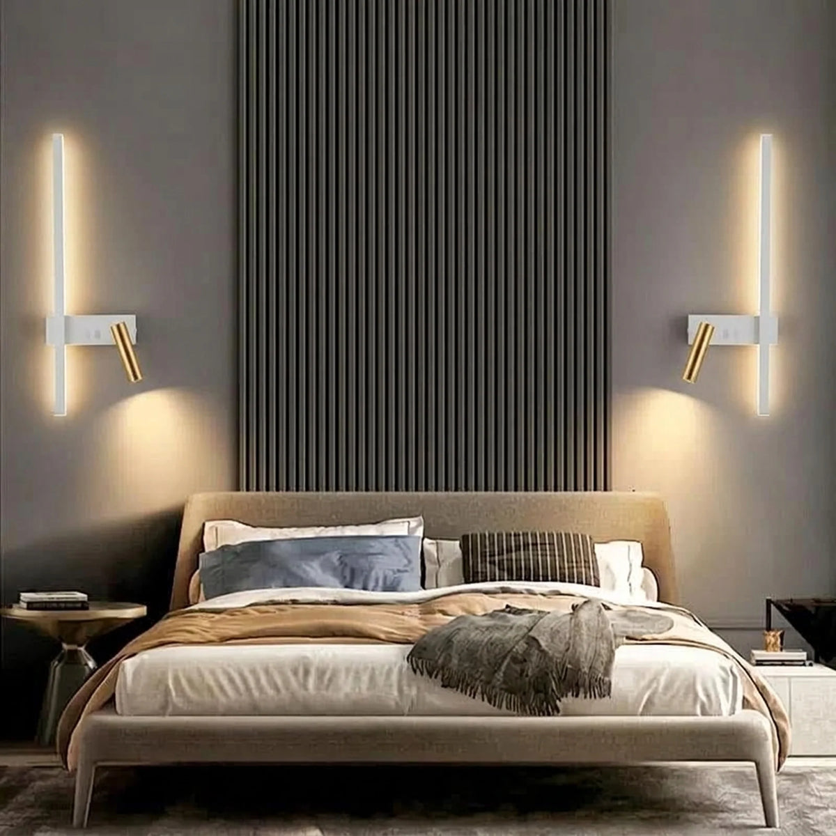 Wall Light Adjustable Swivel Head Integrated LED Three Light Colors