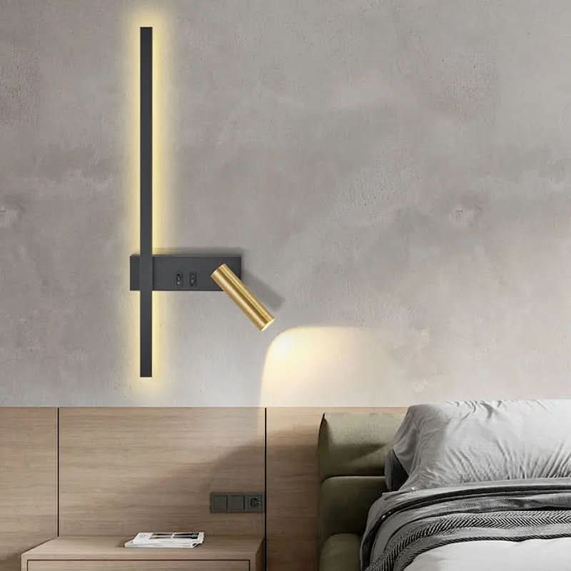 Wall Light Adjustable Swivel Head Integrated LED Three Light Colors