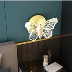 Wall Light Butterfly Design Soft Ambient Lighting Three Color Options
