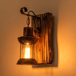 Wall Light Cast Iron & Glass E26/E27 Socket