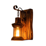 Wall Light Cast Iron & Glass E26/E27 Socket
