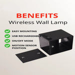 Wall Light Cordless USB-Rechargeable LED Adjustable Beam