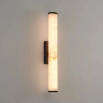 Wall Light Marble-Style Copper Accents Warm White LED