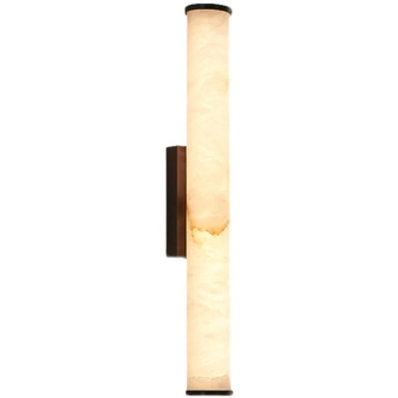 Wall Light Marble-Style Copper Accents Warm White LED