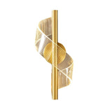 Wall Light Metal Swirl Design Three-Color LED Lighting