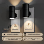 Wall Light Plug-In LED Adjustable Swivel Head Warm Glow