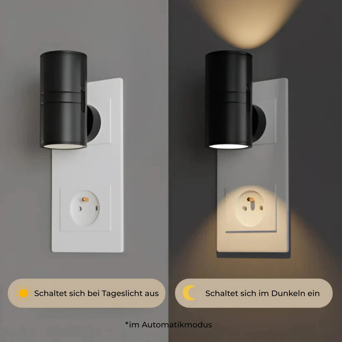 Wall Light Plug-In LED Adjustable Swivel Head Warm Glow