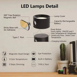 Wall Light Rechargeable 360° Magnetic Touch Control & Dimmable