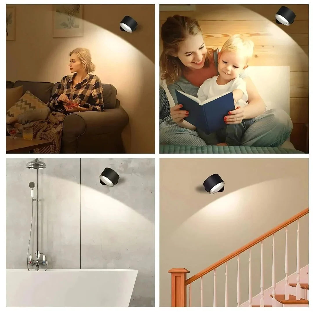 Wall Light Rechargeable 360° Magnetic Touch Control & Dimmable