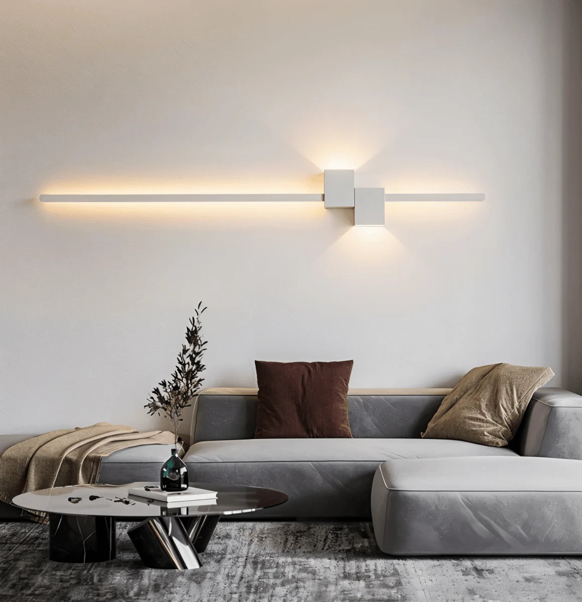 Wall Light Slim Metal Integrated LED Indirect Lighting