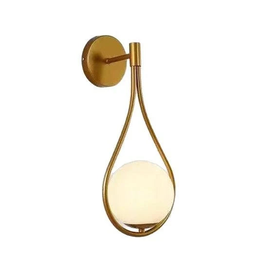Wall Light Teardrop Orb Design LED-Compatible