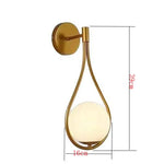 Wall Light Teardrop Orb Design LED-Compatible