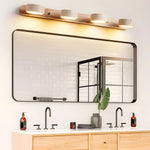 Wall Light Travertine & Wood Integrated LED Lighting