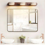 Wall Light Travertine & Wood Integrated LED Lighting