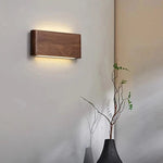 Wall Light Wooden Design Three Color Modes Integrated LED
