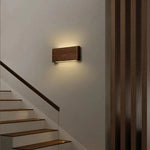Wall Light Wooden Design Three Color Modes Integrated LED