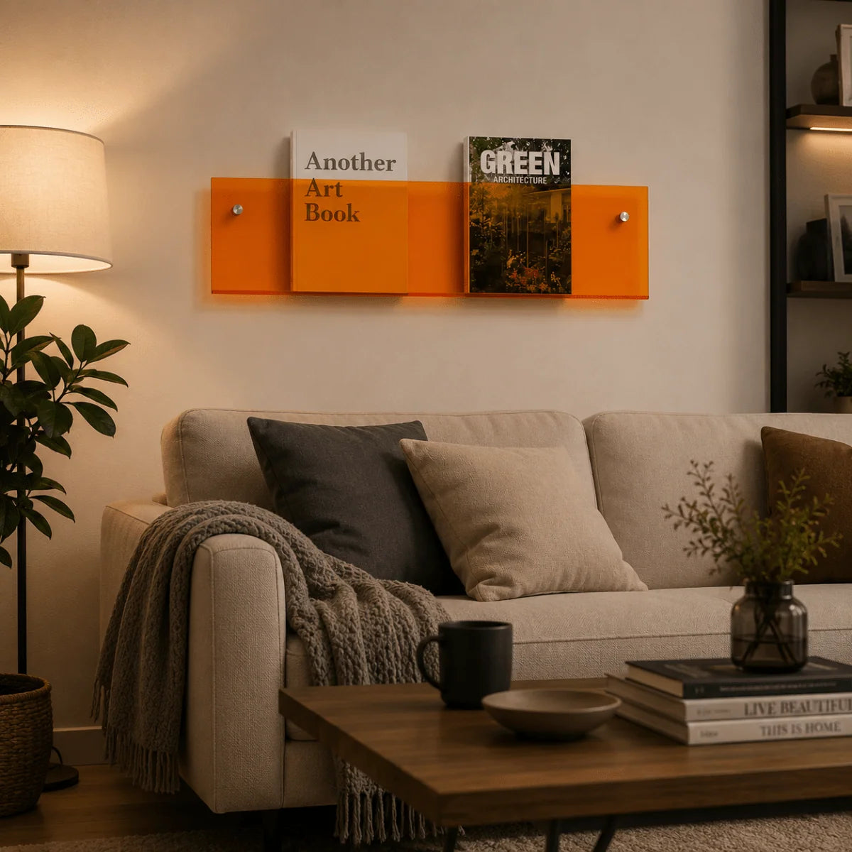 Wall Magazine Holder Space-Saving Modern Design