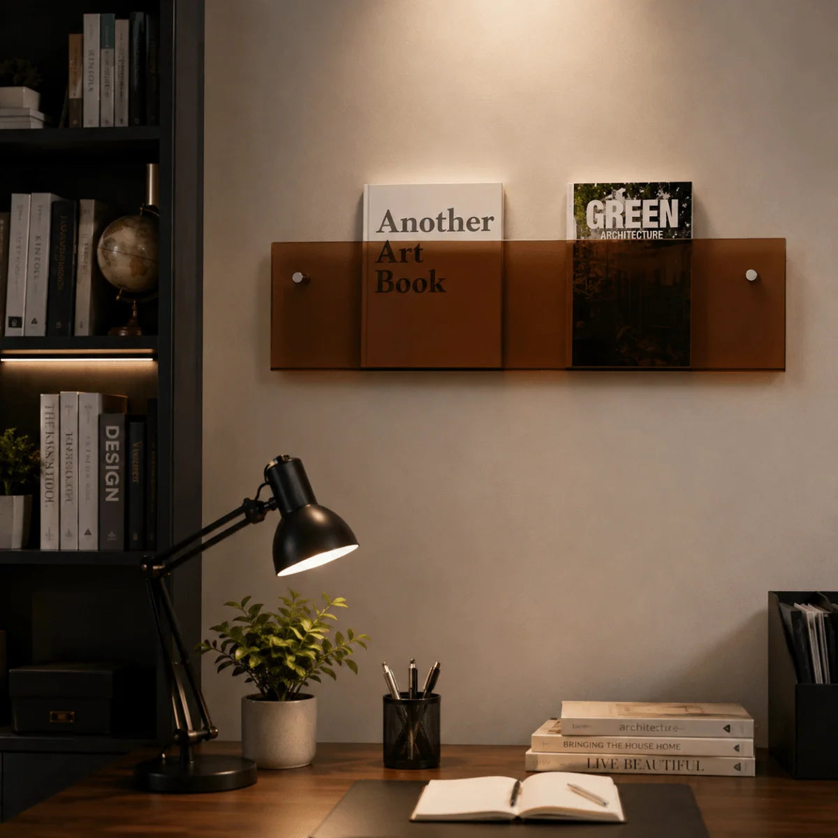 Wall Magazine Holder Space-Saving Modern Design