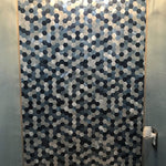Wall Mosaic Tile Peel-And-Stick Metal Hexagon Sheet
