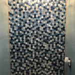 Wall Mosaic Tile Peel-And-Stick Metal Hexagon Sheet