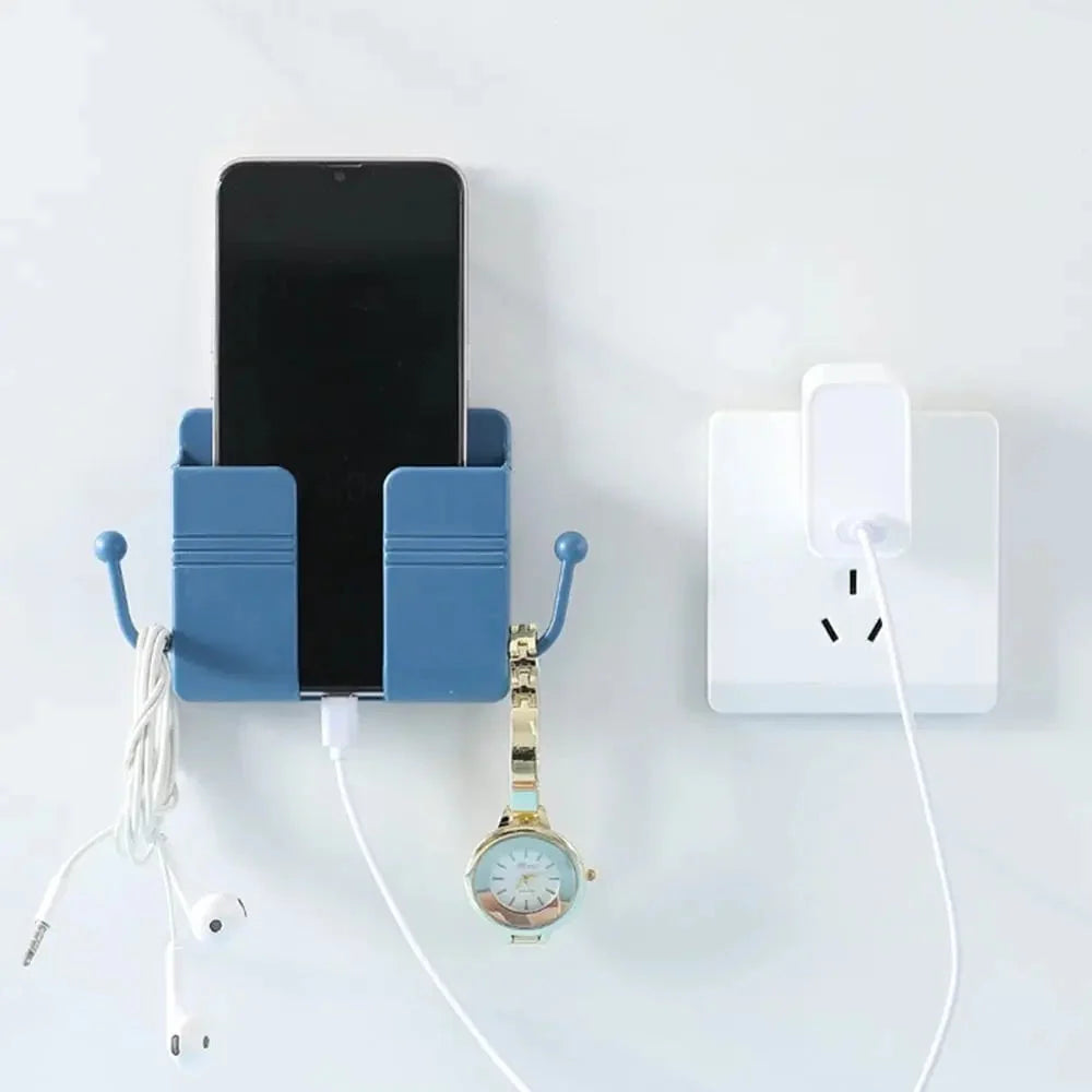 Wall Mount Organizer Phone & Remote Holder Tool-Free Mounting