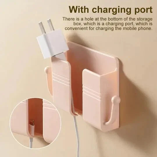 Wall Mount Organizer Phone & Remote Holder Tool-Free Mounting