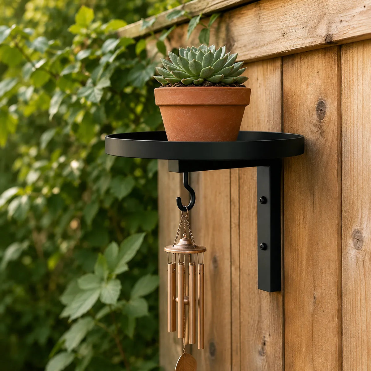 Wall-Mounted Bird Bath 4-in-1 Feeder & Planter Rust-Resistant Metal