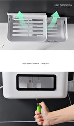 Wall-Mounted Cable Organizer Ventilated Waterproof