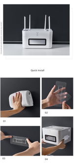 Wall-Mounted Cable Organizer Ventilated Waterproof