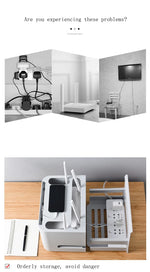 Wall-Mounted Cable Organizer Ventilated Waterproof