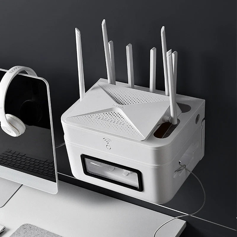Wall-Mounted Cable Organizer Ventilated Waterproof