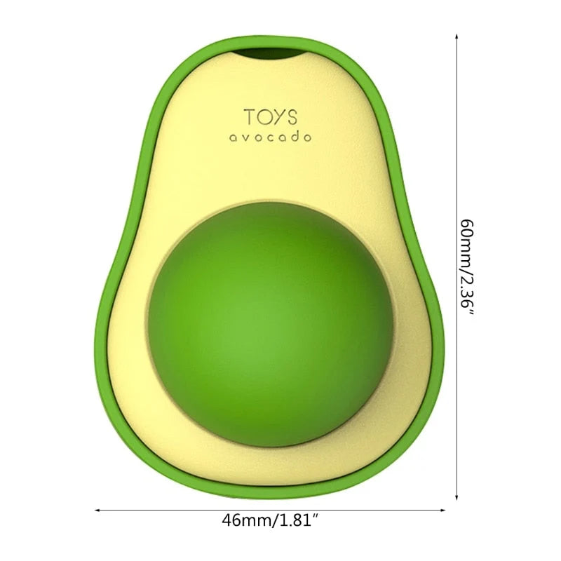 Wall-Mounted Cat Toy Avocado-Shaped Catnip & Silvervine