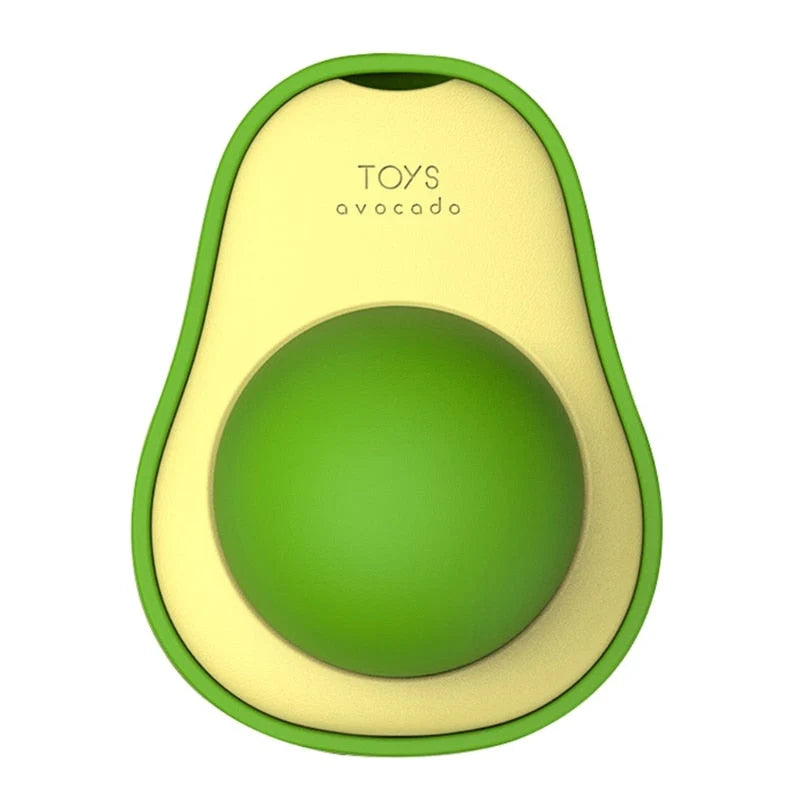 Wall-Mounted Cat Toy Avocado-Shaped Catnip & Silvervine