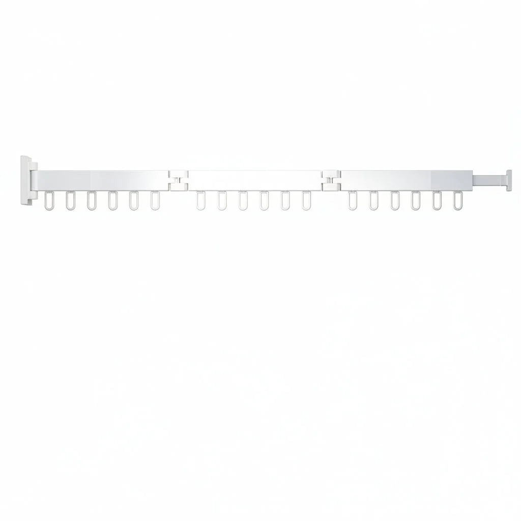 Wall-Mounted Clothes Dryer Retractable Fold-Flat Space-Saving Design
