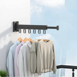 Wall-Mounted Clothes Dryer Retractable Fold-Flat Space-Saving Design