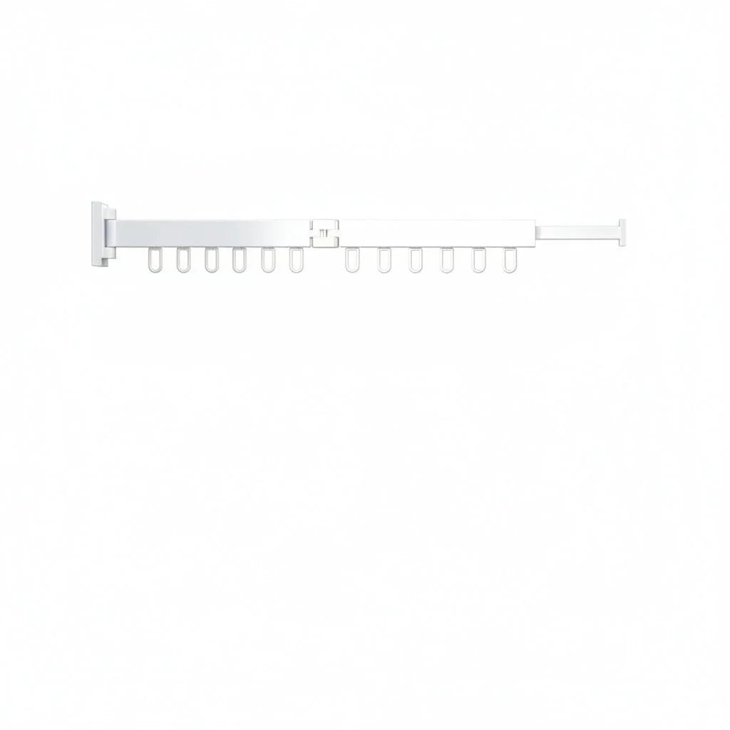 Wall-Mounted Clothes Dryer Retractable Fold-Flat Space-Saving Design