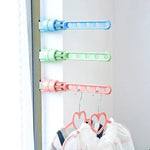 Wall-Mounted Clothes Hanger Stainless Steel Folding 180° Space-Saving Design