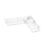 Wall-Mounted Corner Shelf 180° Adjustable Drill-Free Draining Bottom