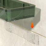 Wall-Mounted Corner Shelf 180° Adjustable Drill-Free Draining Bottom