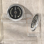 Wall-Mounted Corner Shelf 180° Adjustable Drill-Free Draining Bottom